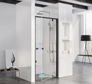 Двері душова прямокутна Ravak Pivot PDOP1-90 профіль чорний скло transparent 03G70300Z1