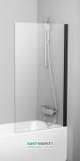 Шторка для ванни Ravak PVS1-80 одноелементна профіль чорний скло transparent 79840300Z1