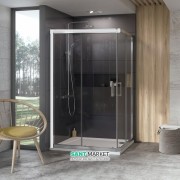 Душевой уголок квадратный Ravak 10° 10RV2K-100 белый профиль стекло transparent 1ZJA0100Z1