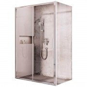 Дверь душевая прямоугольная Ravak Blix Slim BLSDP2-100 профиль полированный алюминий стекло transparent X0PMA0C00Z1