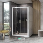 Двері душова розсувні Ravak 10 ° 10DP4-130 білий профіль скло transparent 0ZKJ0100Z1