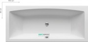Ванна акрилова Ravak Formy 02 180x80 прямокутна біла C891000000