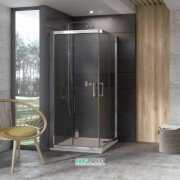 Душевой уголок квадратный Ravak 10° 10RV2-90 профиль сатин стекло transparent 1ZI70U00Z1