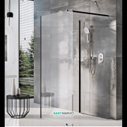 Душовий куточок Ravak Walk In Corner-120/90 профіль чорний скло transparent GW1CG7300Z1