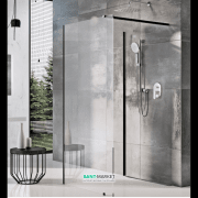 Душовий куточок Ravak Walk In Corner-120/90 профіль чорний скло transparent GW1CG7300Z1
