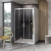 Дверь душевая раздвижная Ravak 10° 10DP4-190 профиль сатин стекло transparent 0ZKL0U00Z1