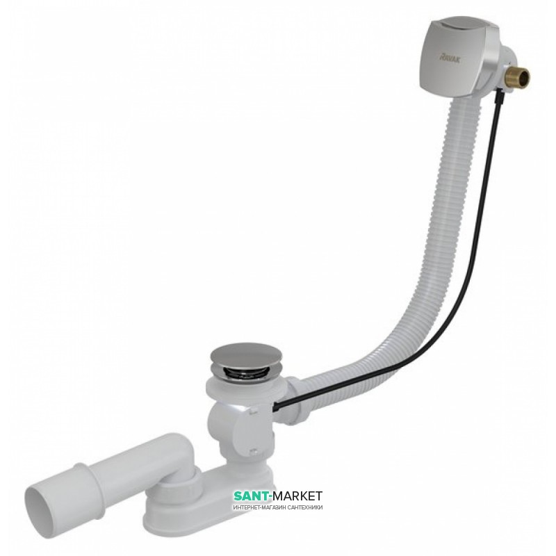 Сифон для ванны Ravak 800 B S/R с наполнением через перелив хром X01504