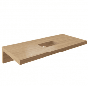 Стільниця під раковину Ravak L 100 МДФ шпон горіх X000000837