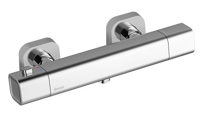 Термостатический смеситель для душа Ravak 10° TD 033.00/150 двухвентильный латунь хром X070102