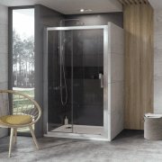 Дверь душевая раздвижная Ravak 10° 10DP4-170 белый профиль стекло transparent 0ZKV0100Z1