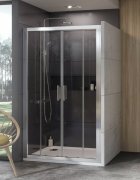 Двері душова розсувні Ravak 10 ° 10DP4-120 профіль полірований алюміній скло transparent 0ZKG0C00Z1