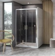 Двері душова розсувні Ravak 10 ° 10DP4-140 профіль полірований алюміній скло transparent 0ZKM0C00Z1