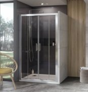 Двері душова розсувні Ravak 10 ° 10DP4-180 профіль полірований алюміній скло transparent 0ZJY0C00Z1