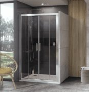 Двері душова розсувні Ravak 10 ° 10DP4-200 профіль полірований алюміній скло transparent 0ZKK0C00Z1