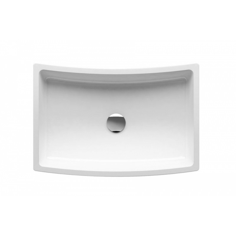 Раковина для ванної Ravak Formy 02 500 D без переливу штучний мармур біла XJM01250000