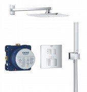 Душевой гарнитур Grohe Grohtherm Cube Rainshower Allure с термостатом латунь хром 34741000