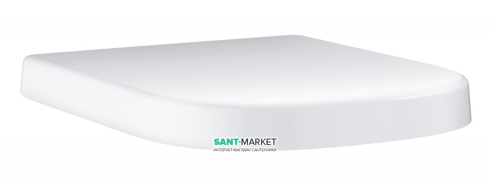 Сидіння з кришкою для унітазу Grohe Euro з мікроліфтом дюропласт білий 39330001