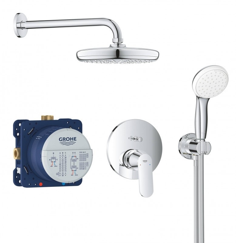 Душовий гарнітур Grohe Eurosmart Cosmopolitan зі змішувачем латунь хром 25219001
