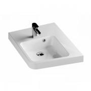 Раковина для ванной угловая правая Ravak Be Happy II R с отверстием искусственный мрамор белая XJAP1100001