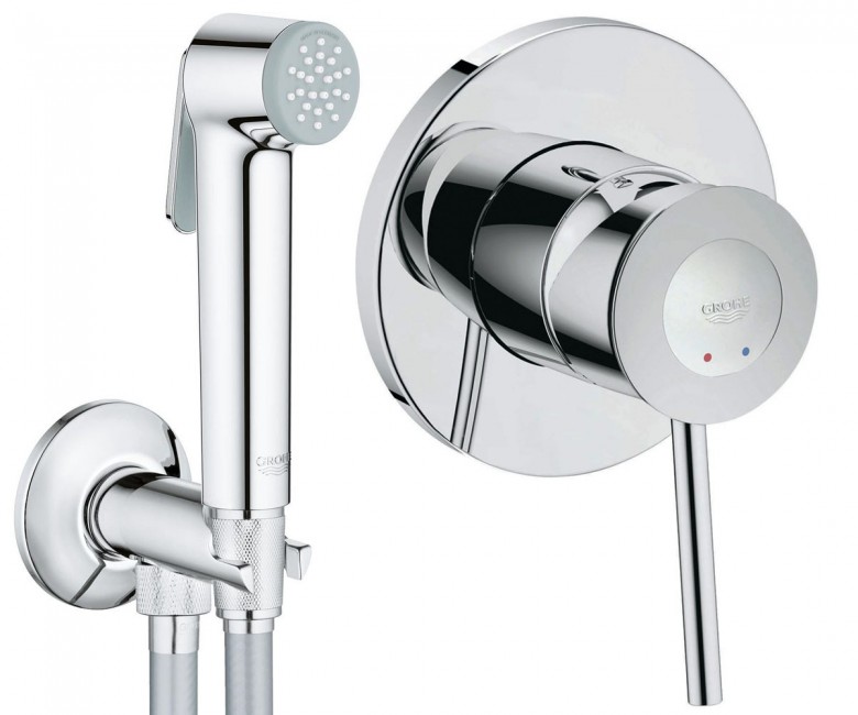 Набор для гигиенического душа скрытого монтажа Grohe EX Bau Classic хром UA2904800S