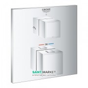 Термостат для душу вбудовується Grohe Grohtherm Cube двухвентильний латунь хром 24154000