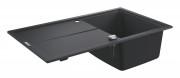 Мийка для кухні прямокутна композитна Grohe K400 50-C 86/50 1.0 чорний граніт 31640AP0