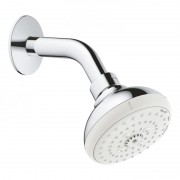 Верхній душ з настінним кронштейном Grohe New Tempesta 100 латунь / пластик хром 26088001