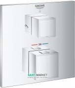 Термостат для душа встраиваемый Grohe Grohtherm Cube двухвентильный на два положения латунь хром 24155000