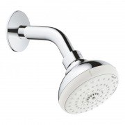 Верхній душ з настінним кронштейном Grohe New Tempesta 100 латунь / пластик хром 26088001