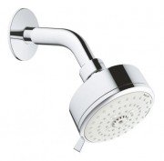 Верхний душ с настенным кронштейном Grohe New Tempesta Cosmopolitan 100 латунь/пластик хром 26090001