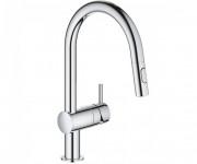 Смеситель для кухни Grohe Minta однорычажный с выдвижным изливом хром 30348001