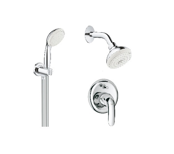 Душевой гарнитур скрытого монтажа Grohe Euroeco New хром 26000005  (32747000+26088001+26406001)  