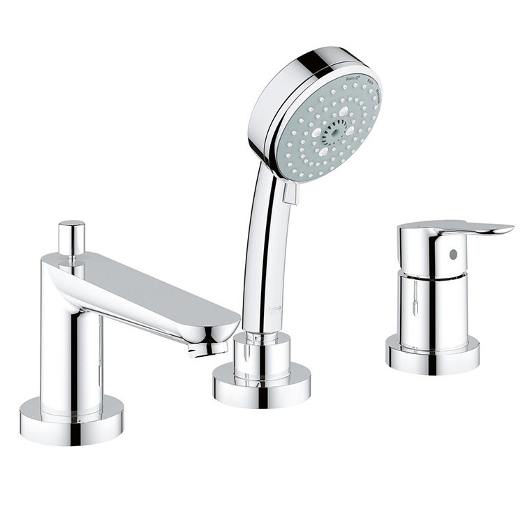Смеситель для ванны Grohe BauEdge однорычажный на 3 отверстия хром 2511700A