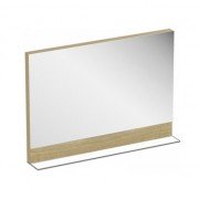 Дзеркало настінне з полицею Ravak Formy 800 МДФ прямокутне дуб X000001046