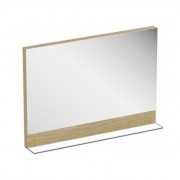 Зеркало настенное с полочкой Ravak Formy 800 МДФ прямоугольное дуб X000001046