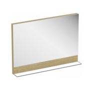 Дзеркало настінне з полицею Ravak Formy 1000 МДФ прямокутне дуб X000001047