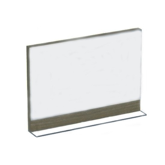 Дзеркало настінне з полицею Ravak Formy 800 МДФ прямокутне горіх X000001049