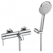 Душевой набор с однорычажным настенным смесителем для душа Roca Lanta латунь хром A5A0111C00