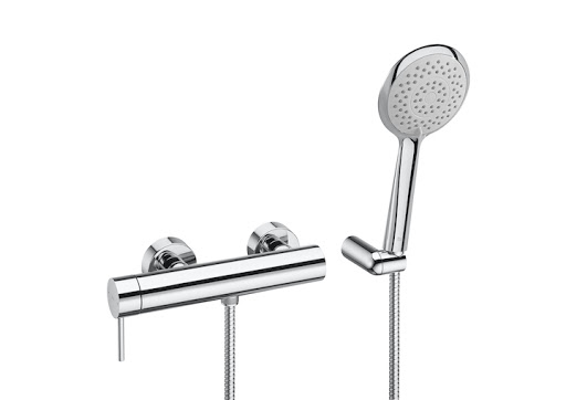 Душевой набор с однорычажным настенным смесителем для душа Roca Lanta латунь хром A5A2011C00