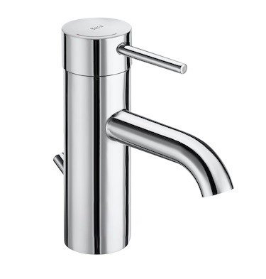 Змішувач для раковини одноважеля Roca Lanta з донним клапаном холодний старт латунь хром A5A3011C00