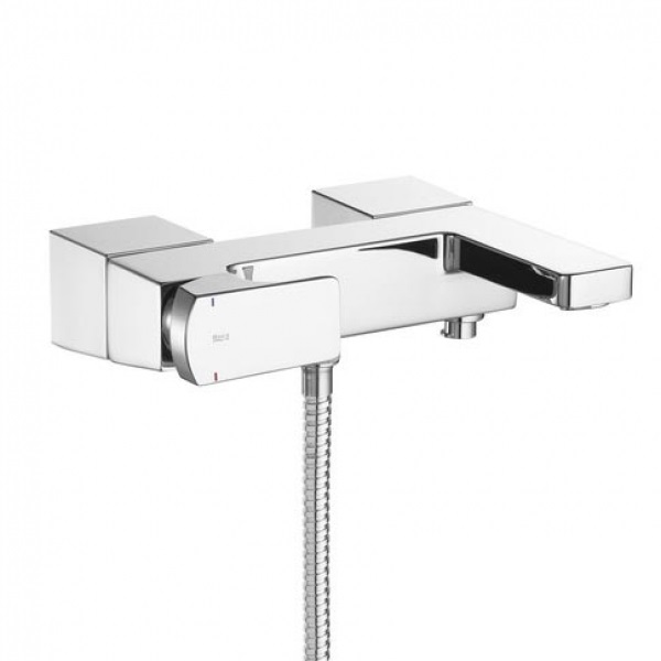 Змішувач для ванни Roca L90 з автоматичним перемикачем хром A5A0201C00