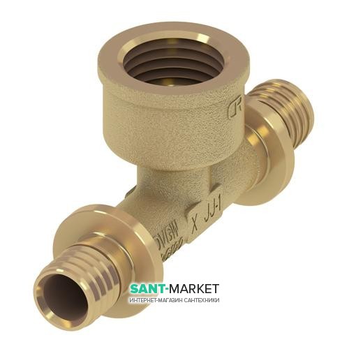 Потрійний різьбовій фітінг Tece Teceflex 90 ° з внутрішнім різьбленням 16х1 / 2 