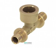 Тройной резьбовой фитинг TECE TECEflex 90° с внутренней резьбой 40х1