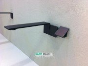 Смеситель для раковины однорычажный настенный Treemme 5 мм черный матовый 2552NN