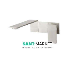 Змішувач одинважільний настінний Treemme 5мм нержавіюча сталь 2851IS5M