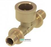 Потрійний різьбовій фітінг Tece Teceflex 90 ° з внутрішнім різьбленням 20 (18) х1 / 2 