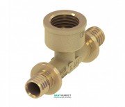 Тройной резьбовой фитинг TECE TECEflex 90° с внутренней резьбой 25х3/4