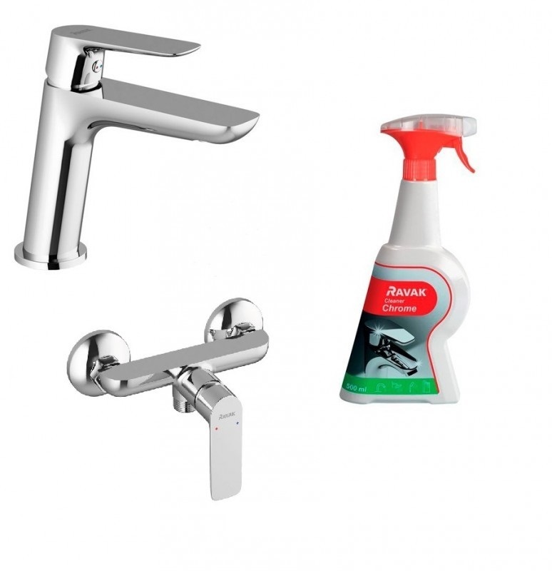 Комплект смесителей Ravak Classic 3в1 хром 70320293