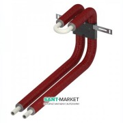 Монтажный блок для нижнего подключения радиатора Tece TECEflex выход со стены 16 мм в изоляции 714907