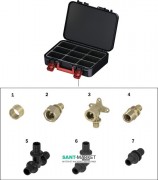 Стартовий набір швидкого монтажу труб Tece TECEflex з фітингами з латуні і PPSU 700003